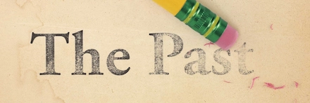 The word "Past" being erased with a pencil